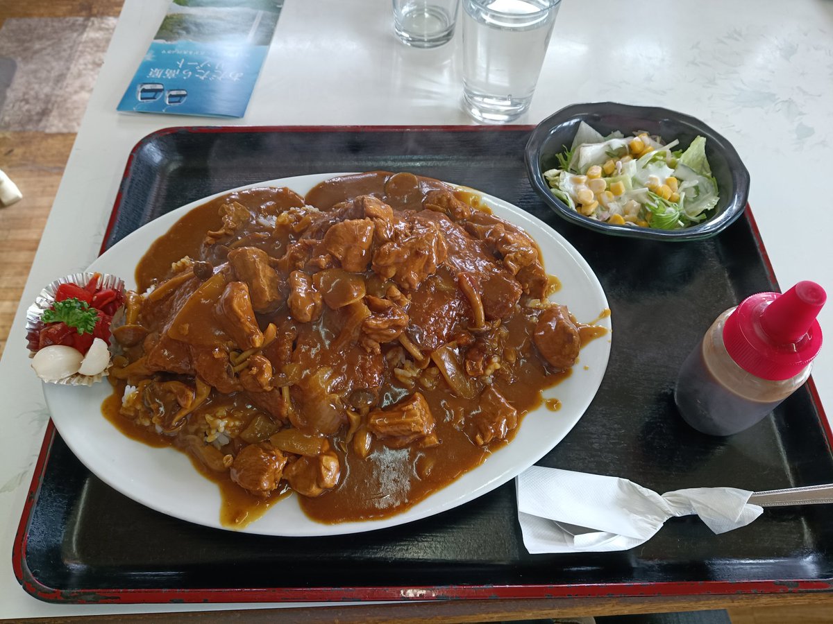 この時間だから上げておくか。ヒレかつ2枚に米1.5倍。キツかった