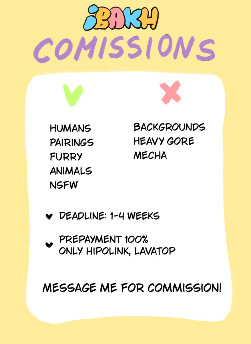 I decided to open sketch commissions! Message me to make an order💛