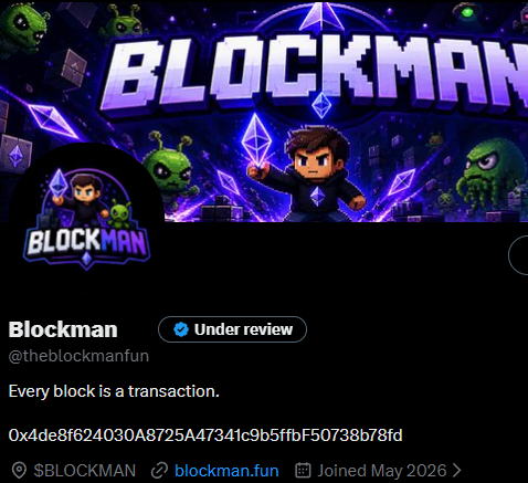 Blockman tweet media