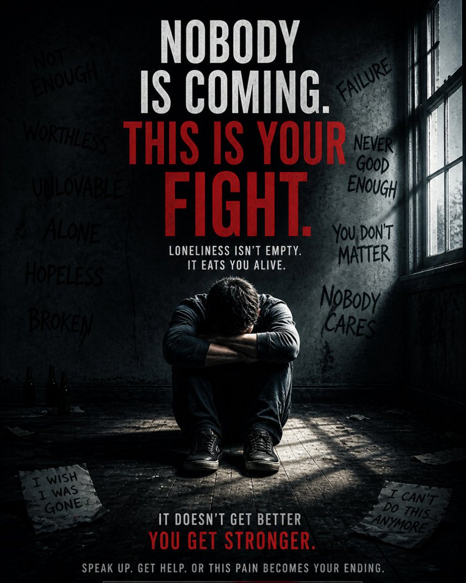 FittMedex's tweet photo. It doesn't get better.
You get stronger. 💪

The voices that say you're not enough
are lying.

You are worthy. You are capable.
Your story isn't over.

Speak up. Get help.
You don't have to fight alone. 💙

#MentalHealth #YouGetStronger #YouMatter https://t.co/kTFDUiY6jN