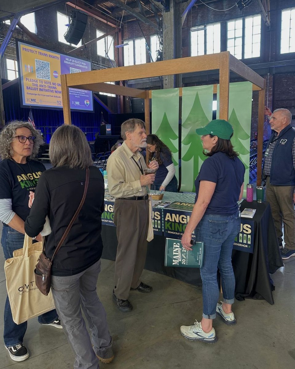 anguskingiii's tweet image. Great first day at Thompson’s Point at the MDP Convention yesterday. Looking forward to more conversations today and speaking later this evening.

Stop by our table at the end of the row and say hello 🌲

#BuildABetterMaine #AngusForGovernor #MEPolitics