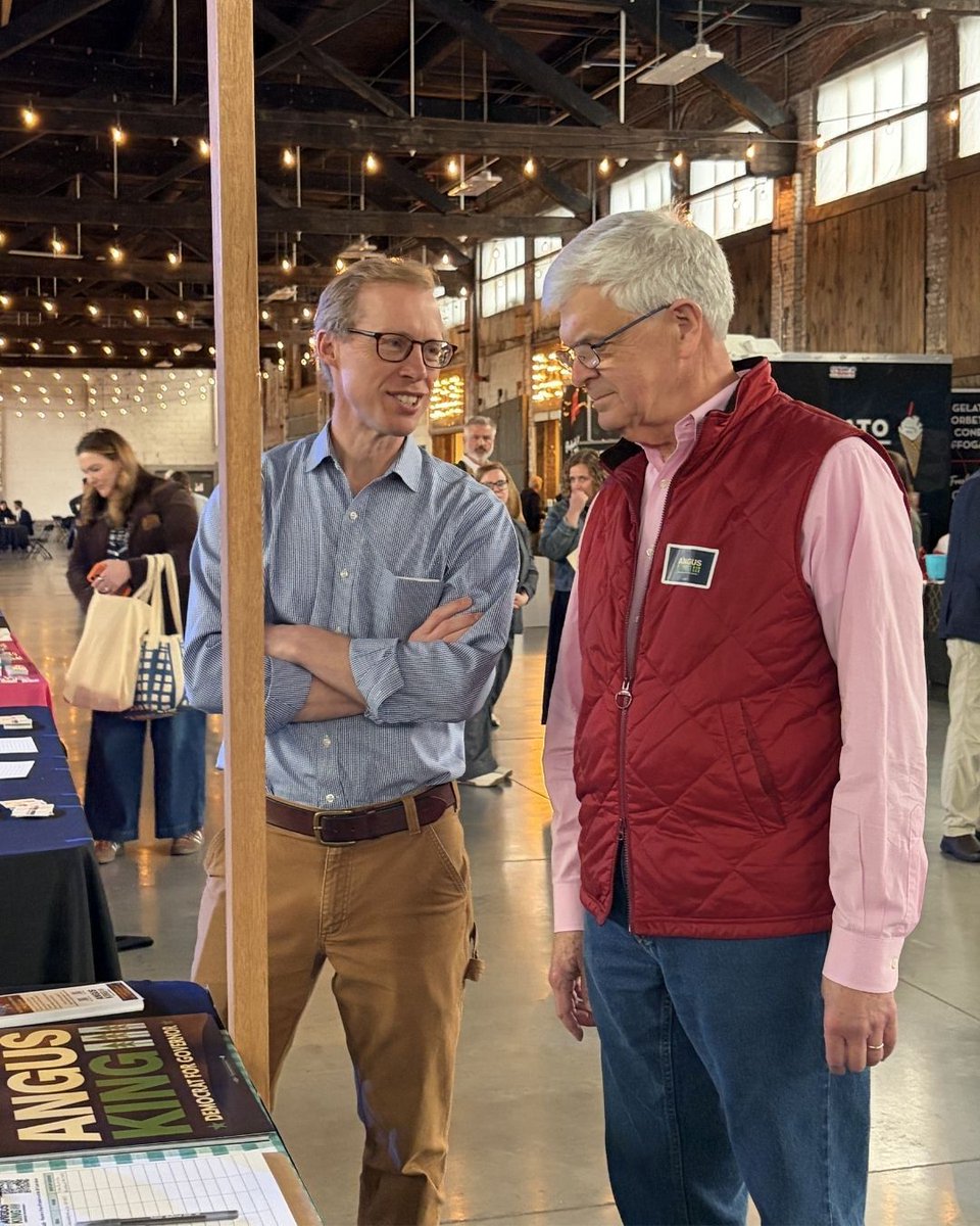 anguskingiii's tweet image. Great first day at Thompson’s Point at the MDP Convention yesterday. Looking forward to more conversations today and speaking later this evening.

Stop by our table at the end of the row and say hello 🌲

#BuildABetterMaine #AngusForGovernor #MEPolitics