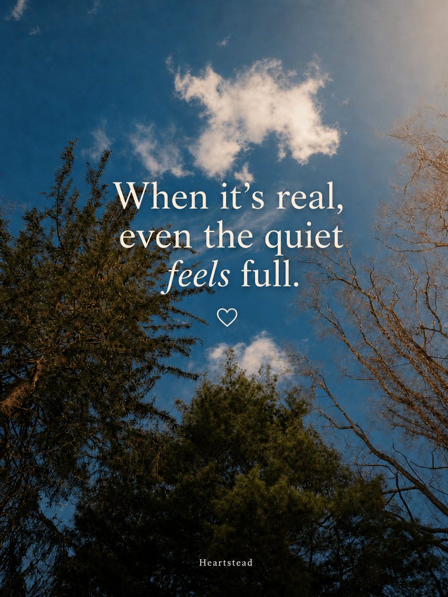JoinHeartstead's tweet image. When it’s real, even the quiet feels full.

Heartstead is built for meaningful connections that begin with peace, privacy, and respect. 🤍

📷 @T0xic__AF 

#Heartstead #PrivacyFirst #SeriousDating #SafeDating #MeaningfulConnections #ModernDating