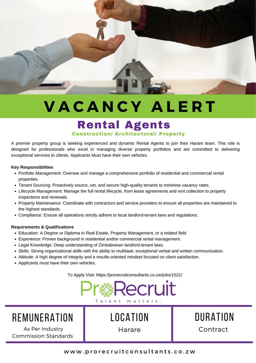 Recruitment Zimbabwe tweet media
