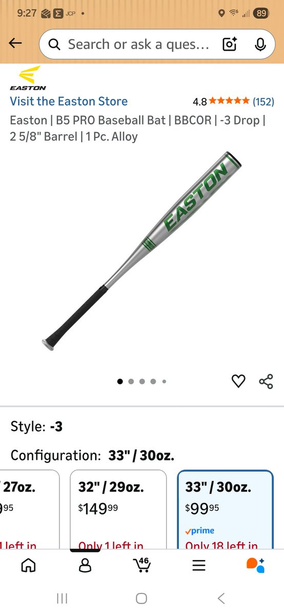 andybnerdy's tweet photo. @000001 @jeffknox55 This was my old bat so I had to buy my 14yr old the new version.  He loves it! https://t.co/HEDnuZna9G