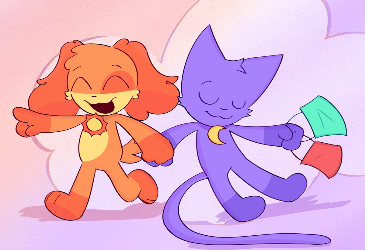 Lazy_Glitch123's tweet image. Saw a bunch of people doing this and I had to give it a go and it was so fun hard but fun

Took inspiration from @/MuK00shi 

#Catnap #SmilingCritters #Dogday