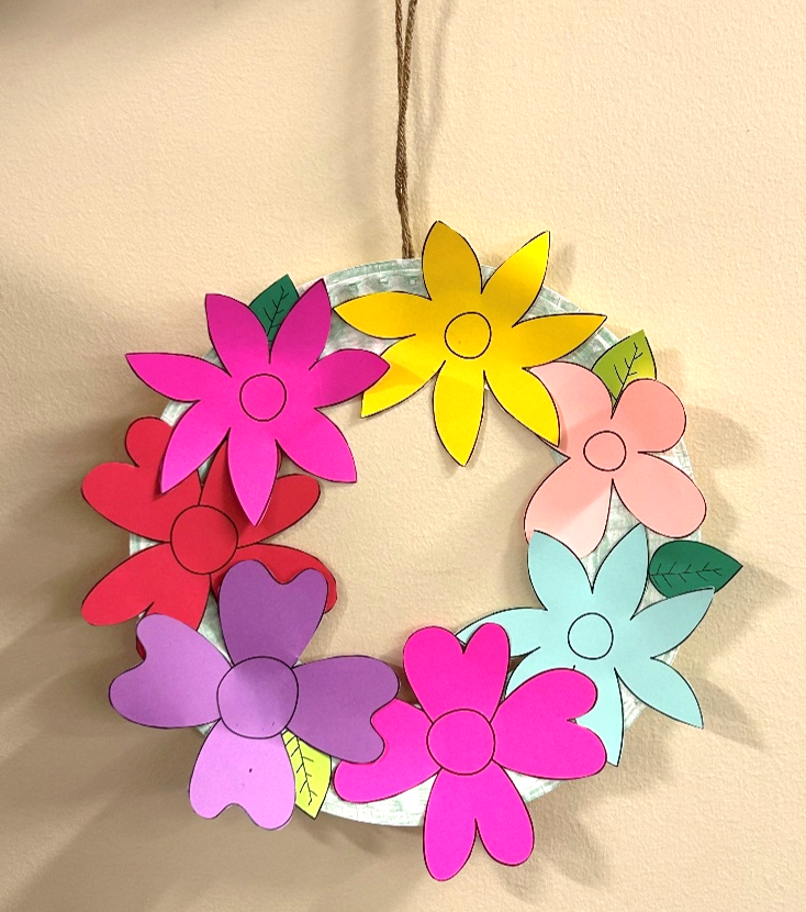 wrightlibraryOH's tweet photo. April Showers Bring May Flowers! Stop in to the children's room this morning to make your very own Spring flower wreath. Craft available beginning at 10:00am while supplies last. https://t.co/FvUiFyLlAT