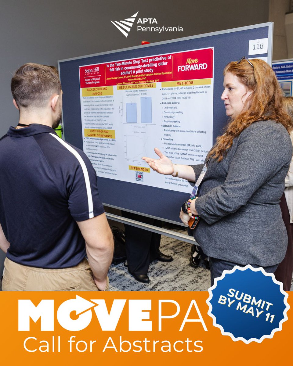 APTA_PA's tweet photo. Have a research study, case study report, or special interest report? This is your opportunity to contribute to the profession and showcase your work with peers.

10 days left to submit. Deadline: May 11

Get started: https://t.co/nKSdR6Cfl9

#MovePA2026 #MovePA #CallforAbstracts https://t.co/Jp9PmJScER