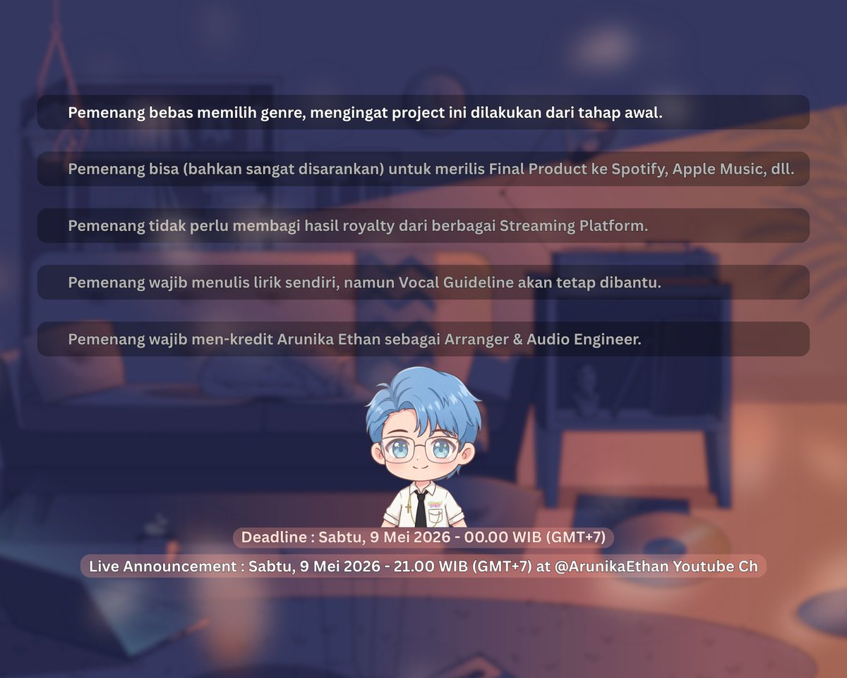 Arunika Ethan | Vtuber Singer-Songwriter tweet media