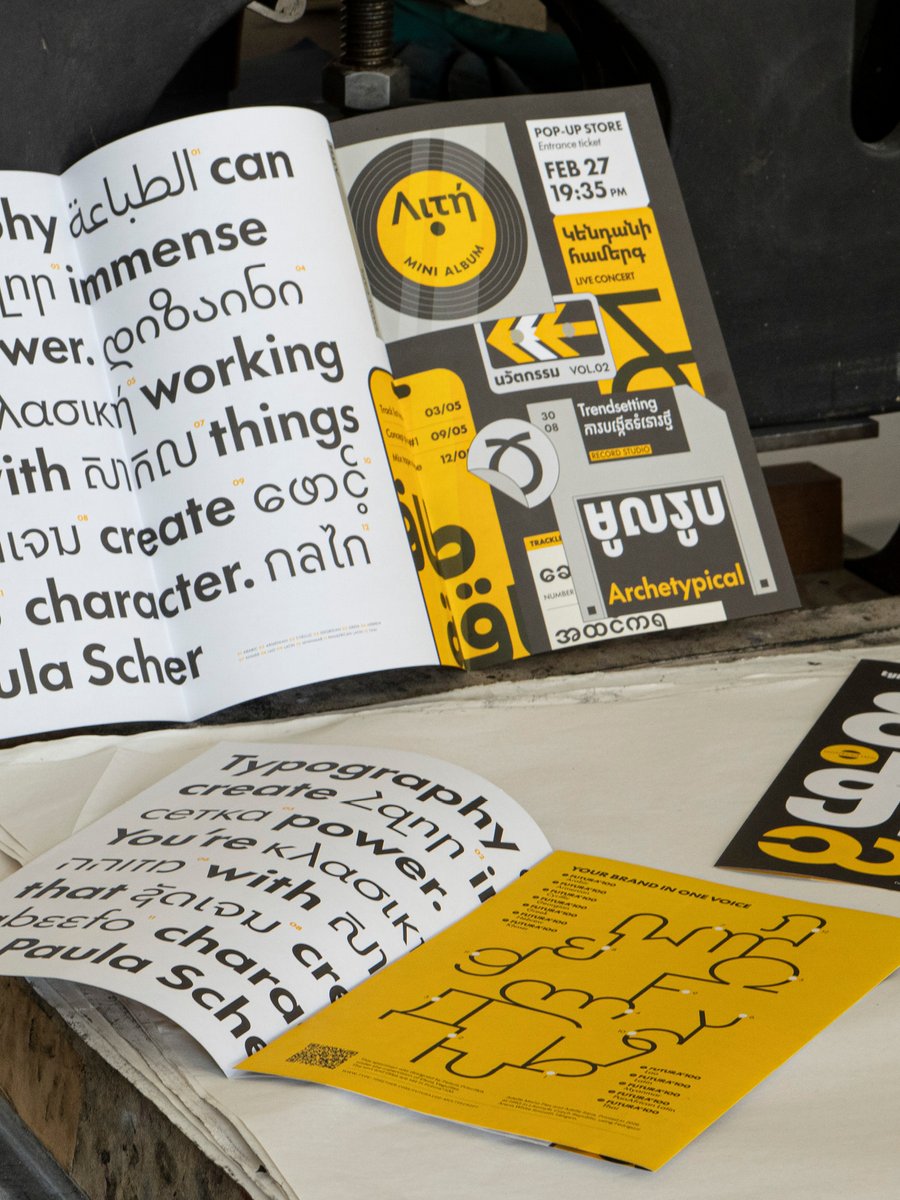 TypeTogether's tweet image. Futura®100 specimen /// Our printed type specimen for the first release of Futura®100 is sure to bring joy to collectors, typophiles, and lovers of good design. The best part? It’s free (just cover shipping/handling).

type-together.com/index.php?acti…

#typography #fonts #printedmatter