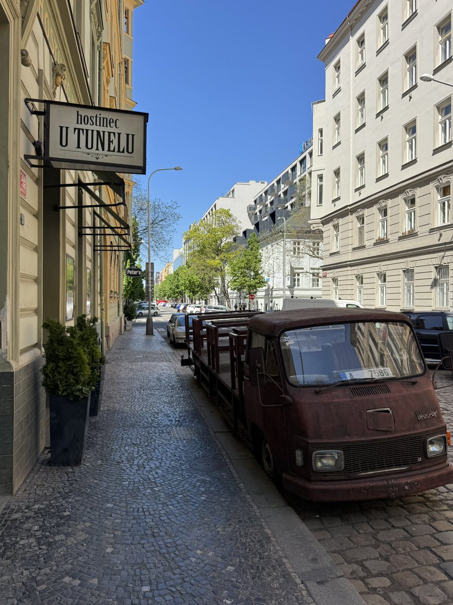 Restaurant outdoor seating hack - permanently parked truck converted to seats 😅