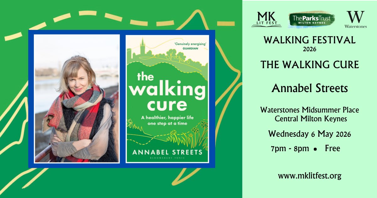 MKlitfest's tweet image. Join us as we kick start MK Walking Festival, welcoming Annabel Streets to explain the value and joy of The Walking Cure

mklitfest.org/thewalkingcure

#walkingfestival #nature #miltonkeynes