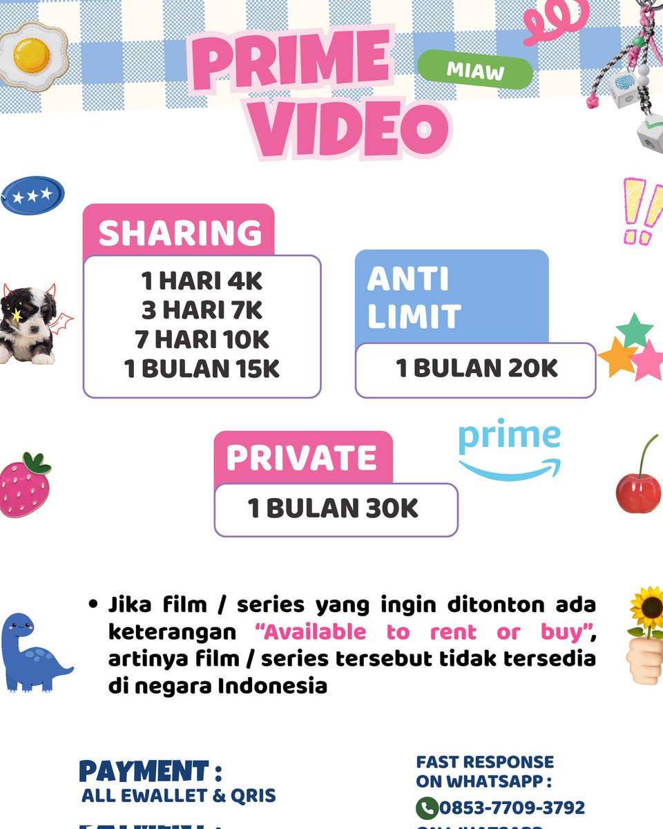 𝑨cing! jajan ke wassap ya kak 😻 tweet media