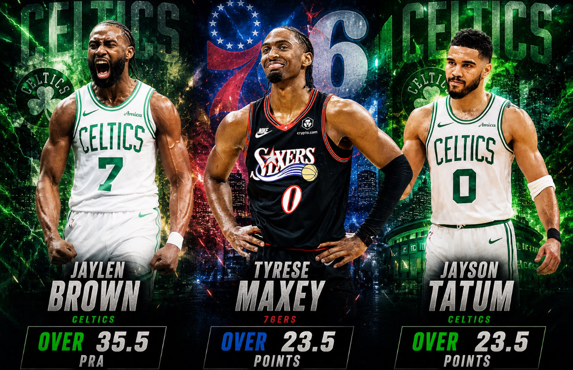 shawnybopicks's tweet image. NBA Playoffs 5/2 Picks 🏀:

LETS GO BACK 2 BACK SWEEPS!! 🧹💨 

Tyrese Maxey O 23.5 Points
Jayson Tatum O 23.5 Points
Jaylen Brown O 35.5 PRA *POTD*

27-22 on playoff picks
*7-6 on POTD*

LIKE IF TAILING ❤️
#PrizePicks #PlayerProps #NBA