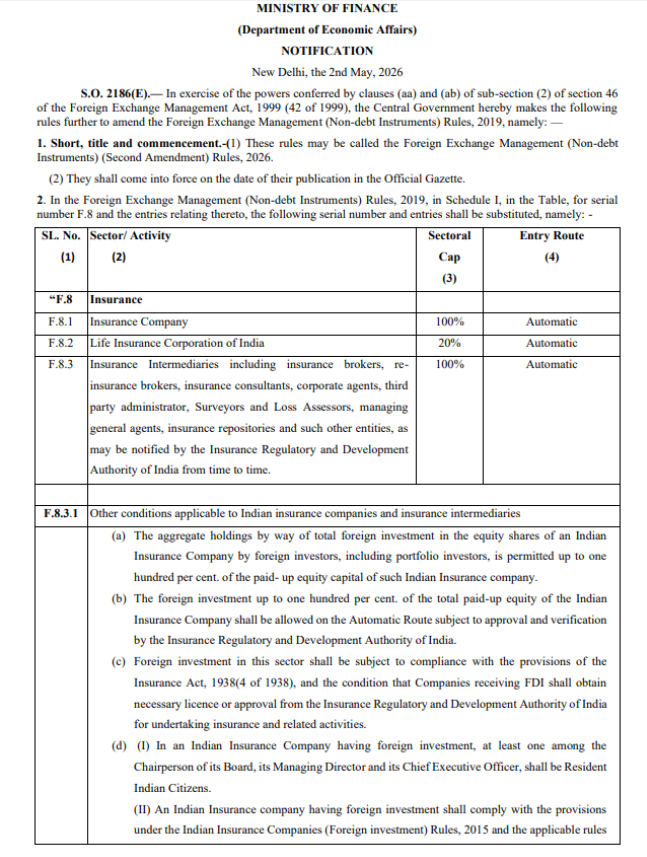 DLTevangelist's tweet image. 100 % #FDI in #Insurance approved by Govt of India.