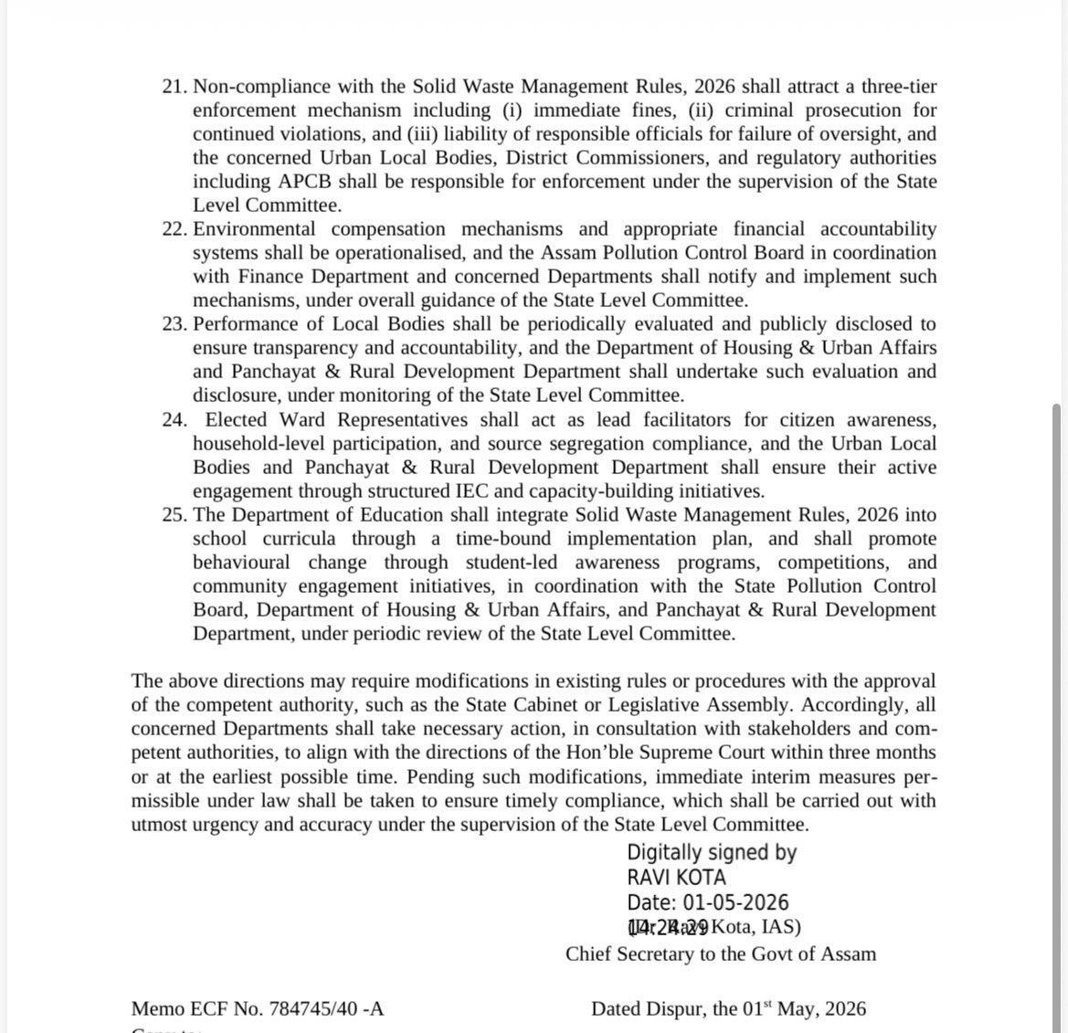 Chief Secretary, Assam tweet media