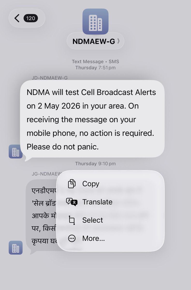 spudd_era's tweet photo. phone so dry i had already read NDMA’s prior warning message and was aware about this alert test 😭
(plisss tell me i’m not the only one) https://t.co/PKKBy4Er1S