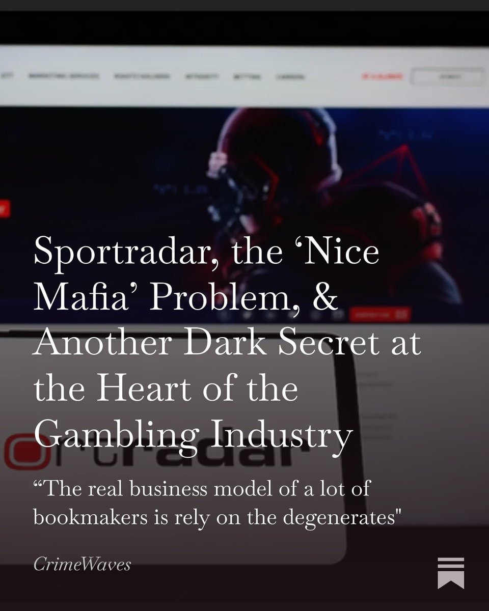 declan_hill's tweet image. #Sportradar helped transform how society views #gambling &amp;amp; #sport.  
Now, the company has been linked to criminals in a series of controversial shortseller reports.  
If even a small part of the reports are true - then we have to redo everything about #sportsgambling.