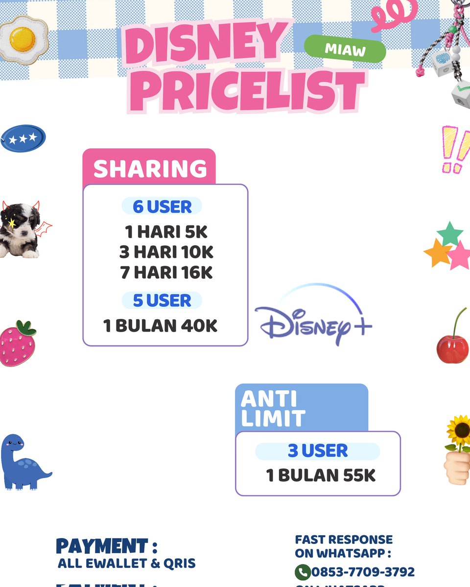 𝑨cing! jajan ke wassap ya kak 😻 tweet media