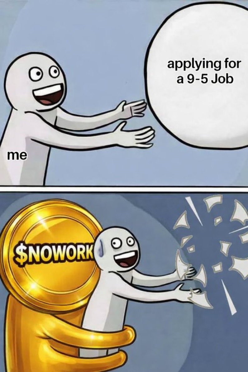 PhiloAufHase's tweet photo. @aisarcore @ToolySOL Or like this 😂💛 $NOWORK https://t.co/K4trzB6Rt7