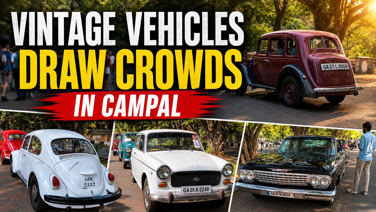 InGoa24x7's tweet image. Vintage Vehicles Draw Crowds in Campal
WATCH: youtu.be/avapmc8FcZ4

#Goa #Goanews #VintageVehicles #Crowd #Campal