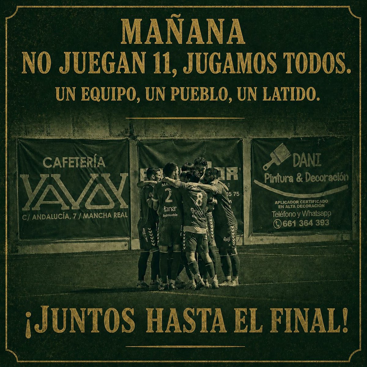 atmanchareal's tweet photo. Mañana
no juegan 11, jugamos todos.
Un equipo, un pueblo, un latido.

¡Juntos hasta el final! 🍍

Contra todo y contra todos.😤

Más unidos que nunca. 💪🏻

#Fuerza

#Resiliencia

#JuntosHastaElFinal https://t.co/NAinnki01Z