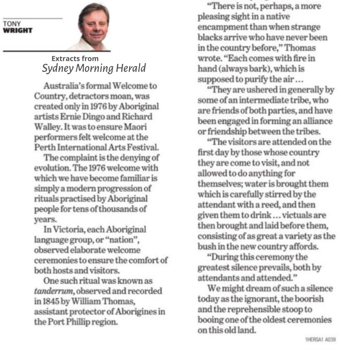 TroyPSimpson's tweet photo. The truth about Welcome to Country. Please read these extracts about some of the history of Welcome to Country. #welcometocountry #anzacday #australianhistory https://t.co/02bc2mEYTQ