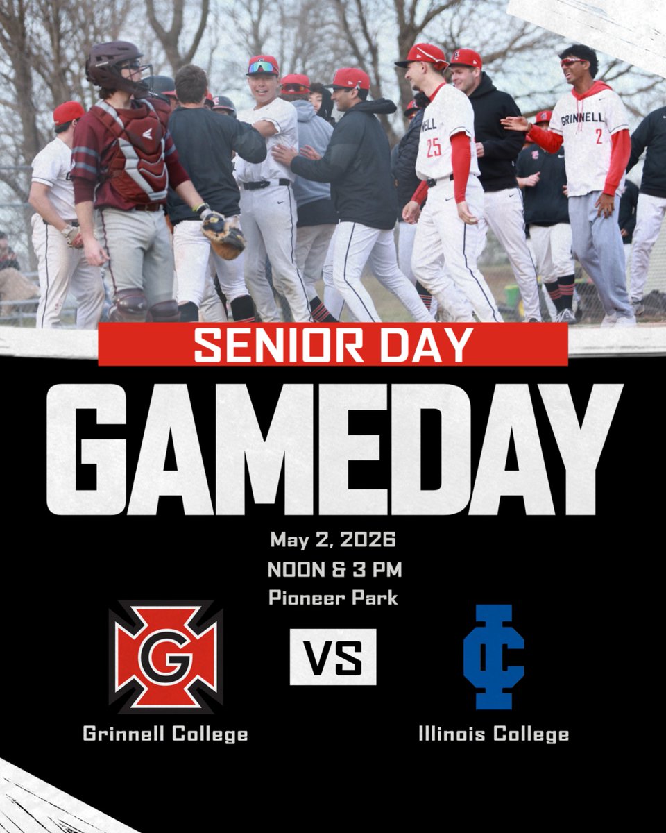 gcpioneers's tweet photo. Win one of the two, and the Midwest Conference title is all Grinnell's! https://t.co/kXuA9a65Fy