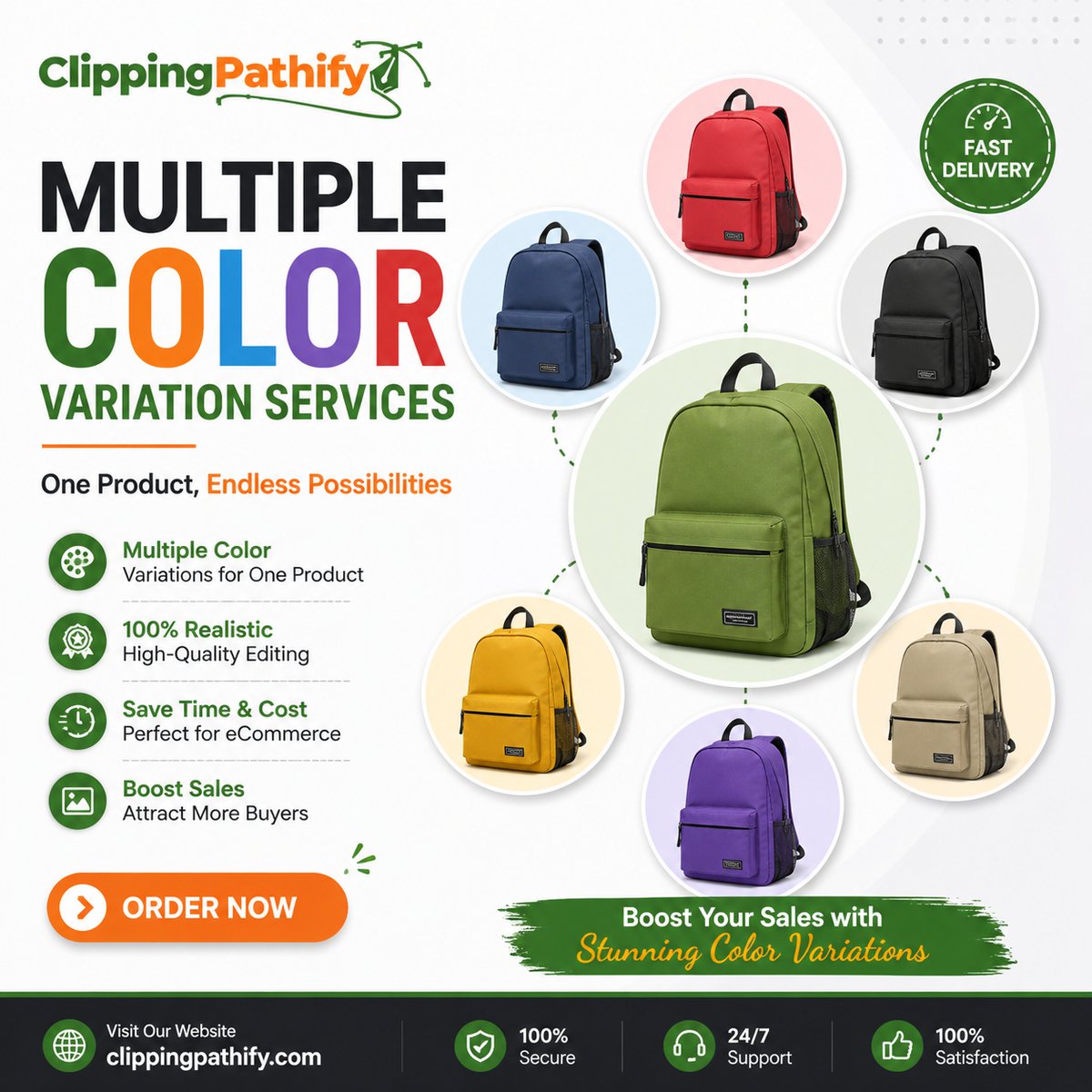 clippingpathify's tweet photo. 𝐓𝐮𝐫𝐧 𝐨𝐧𝐞 𝐩𝐫𝐨𝐝𝐮𝐜𝐭 𝐢𝐧𝐭𝐨 𝐦𝐮𝐥𝐭𝐢𝐩𝐥𝐞 𝐞𝐲𝐞-𝐜𝐚𝐭𝐜𝐡𝐢𝐧𝐠 𝐯𝐚𝐫𝐢𝐚𝐭𝐢𝐨𝐧𝐬!
Boost your sales with stunning visuals!
Visit: https://t.co/7wmLHoZRkt

#ColorVariation #eCommerceDesign #ProductEditing #PhotoEditing #ClippingPathify #OnlineStore https://t.co/HObjUHFP8p