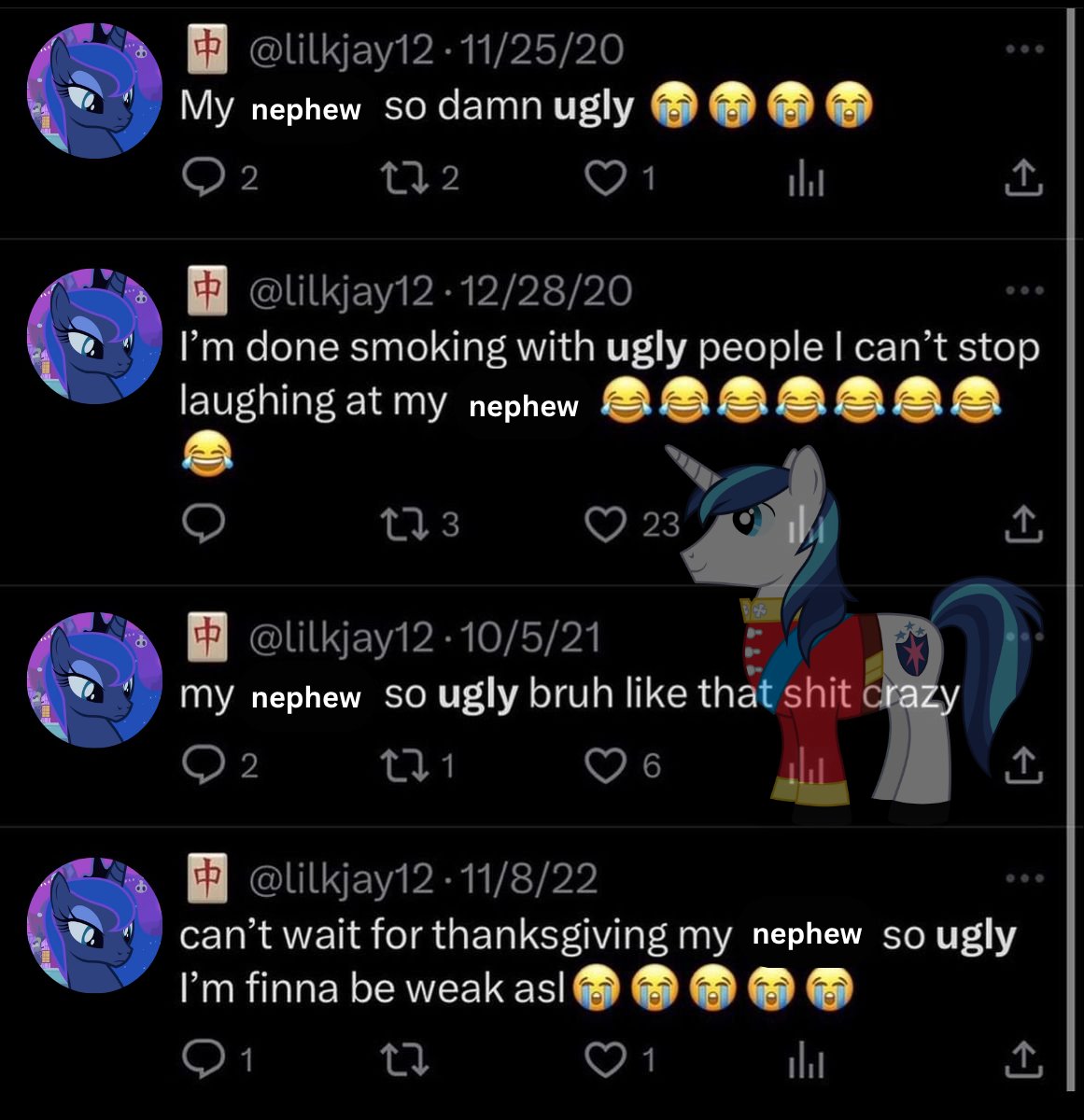 𖦹 LUCE | infected shining armor tweet media
