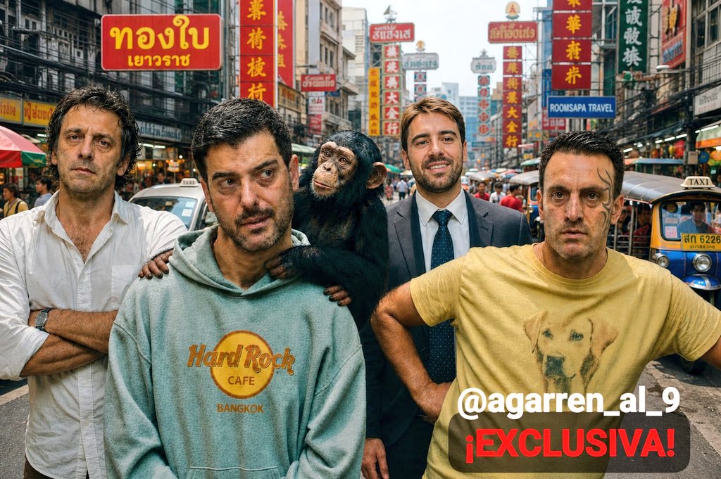 agarren_al_9's tweet photo. ¿Me explica alguien porqué estos 4 han amanecido en Bangkok? 🥴 https://t.co/HMzDNS5fan