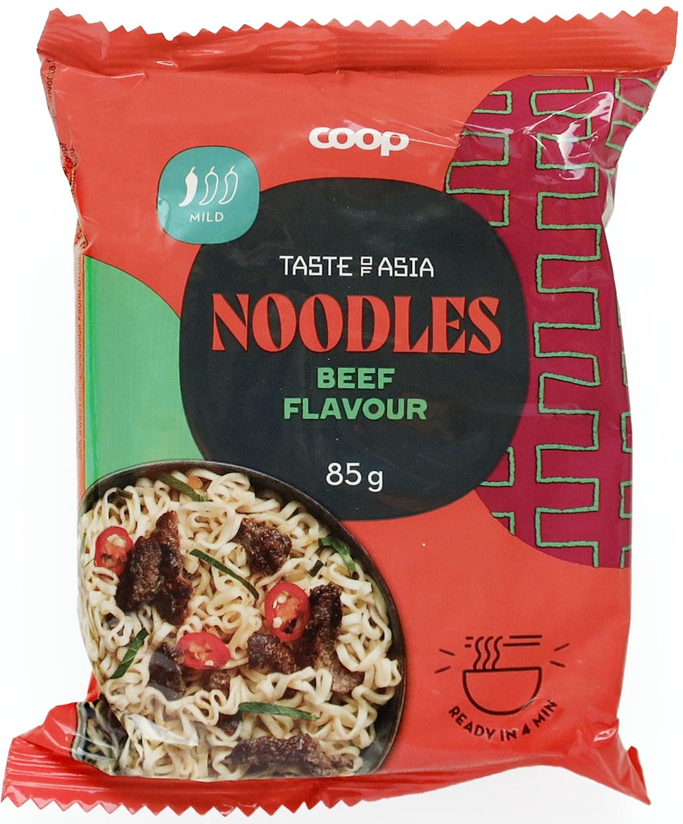 No.7921 Coop (Sweden) Taste of Asia Noodles Beef Flavour：本