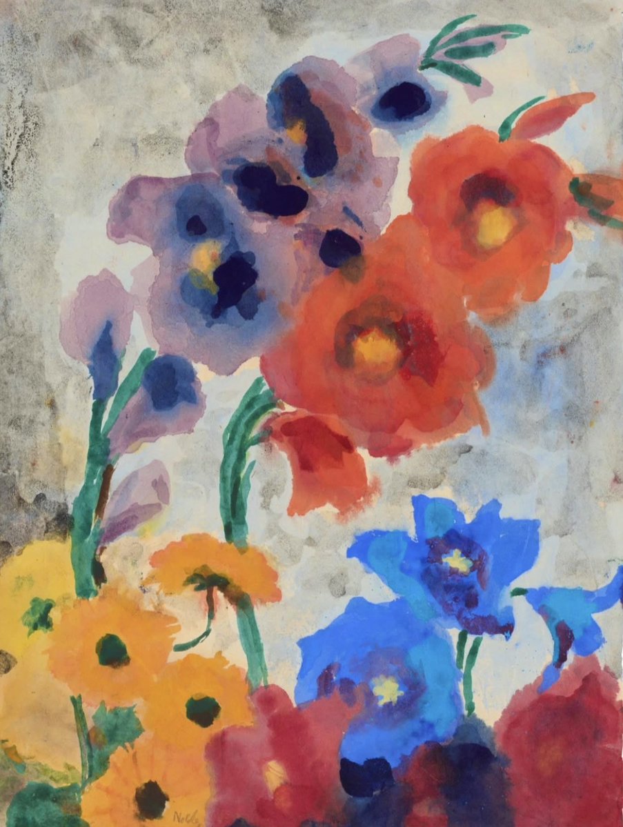 GmtServ66872's tweet image. #arte " Il colore è la mia ossessione, il mio sogno, la mia gioia e il mio tormento." #EmileNolde Flowers magic, 1950. ✨🧡