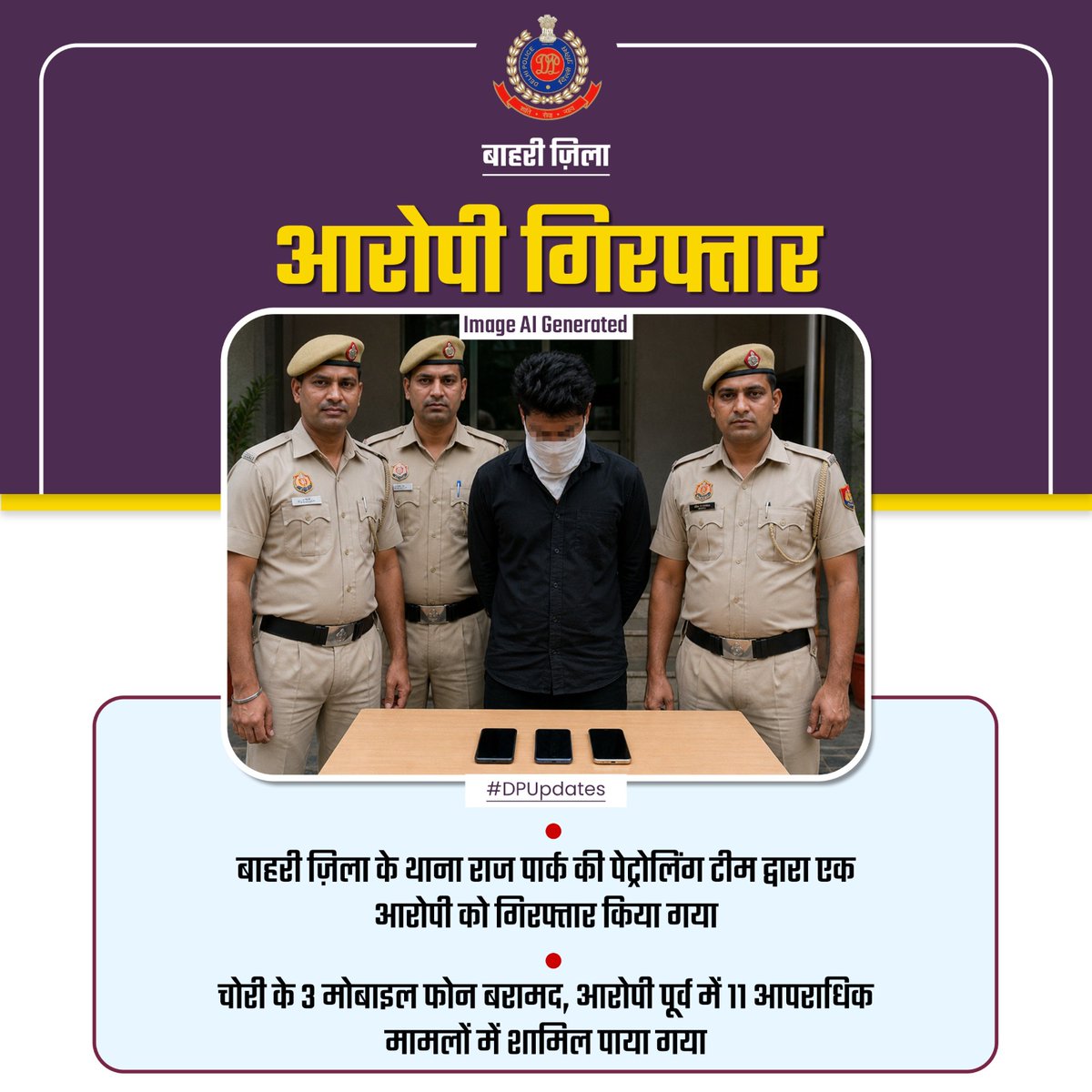 DCP OUTER DELHI tweet media