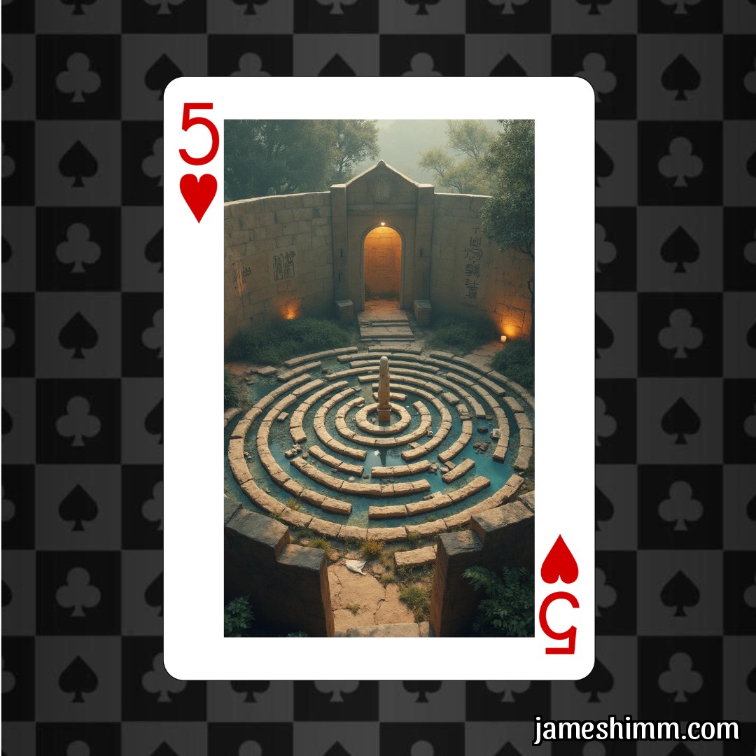 JamesHimm's tweet image. Daily #Divination: When this card turns up, it can suggest actively engaging in the practice of meditation. And this doesn’t just mean the more passive forms of the  practice (which can be challenging for some), but the more active forms, like walking an actual labyrinth.