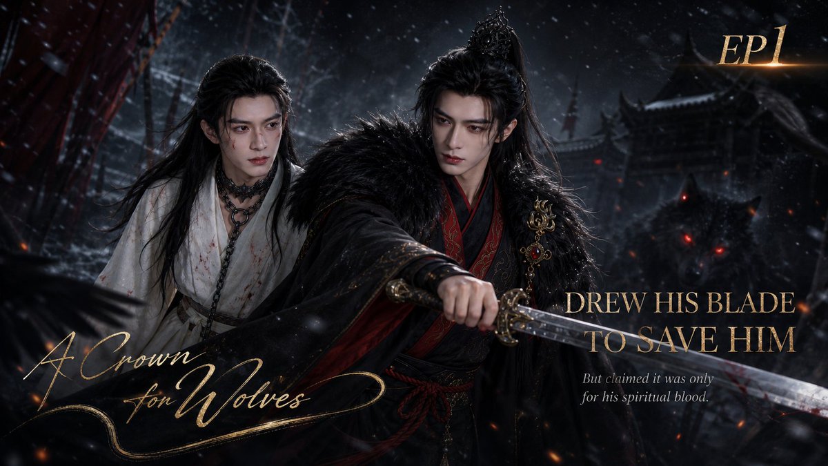PPeachStory's tweet photo. A Crown for Wolves EP1 is now available on YouTube!
Their fate begins the moment the city falls.

Watch here: https://t.co/OWe08QgSqo
Or search for our YouTube channel: PPeachStory

#昭云雪 #ACrownForWolves #BL #AIDrama #AILiveAction #ChineseDrama #ConceptPoster https://t.co/NfHGqYpt6Y