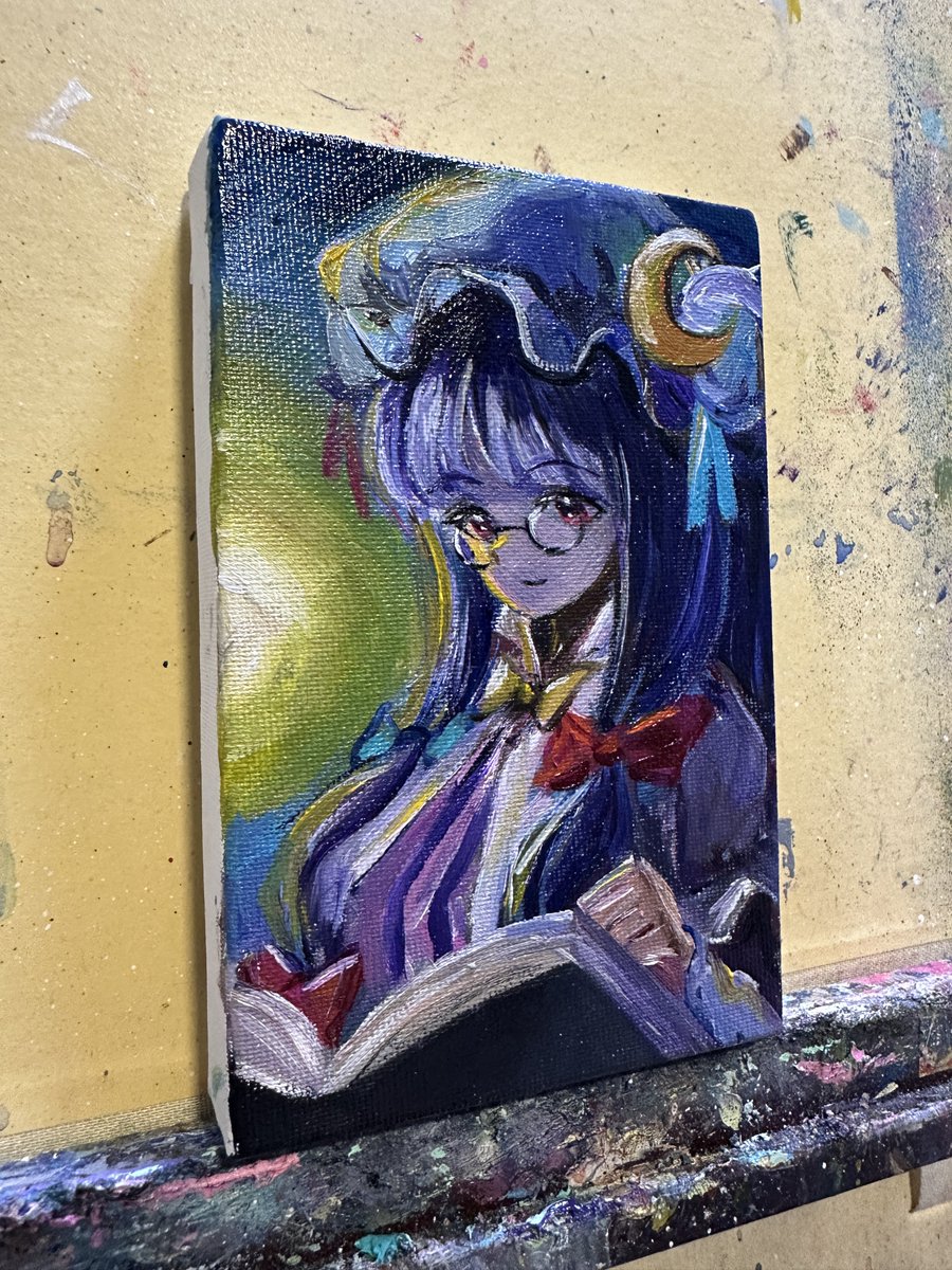 油彩アリス 油彩パチュリー (ポスカサイズ) #東方Project #油絵
