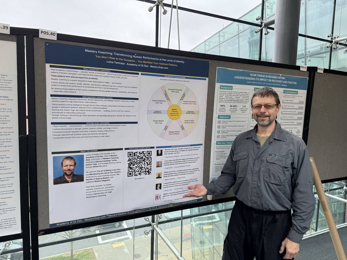 Tantrapa's tweet photo. What an amazing opportunity to launch the newly developed profession of Mastery Coaching - the evolution of Qigong Coaching that has been 20 years in the making - at the Science of Tai Chi &amp; Qigong conference at Harvard Medical School. Visit https://t.co/NbE1WJtNsT for more info. https://t.co/qqxLXglsVw