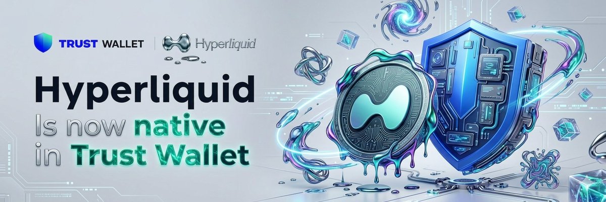 JACulo1's tweet image. Putting my best into this one 🔥
Premium banner concept for Trust Wallet × Hyperliquid. Strong shield integration with dynamic HYPE elements  clean, modern, and built for millions of users.

Ready for the main banner slot! @TrustWallet #HYPE