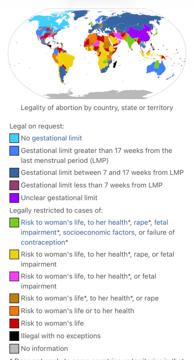 Reminder that before Roe was gutted, the US had arguably the most liberal abortion laws in the history of the world