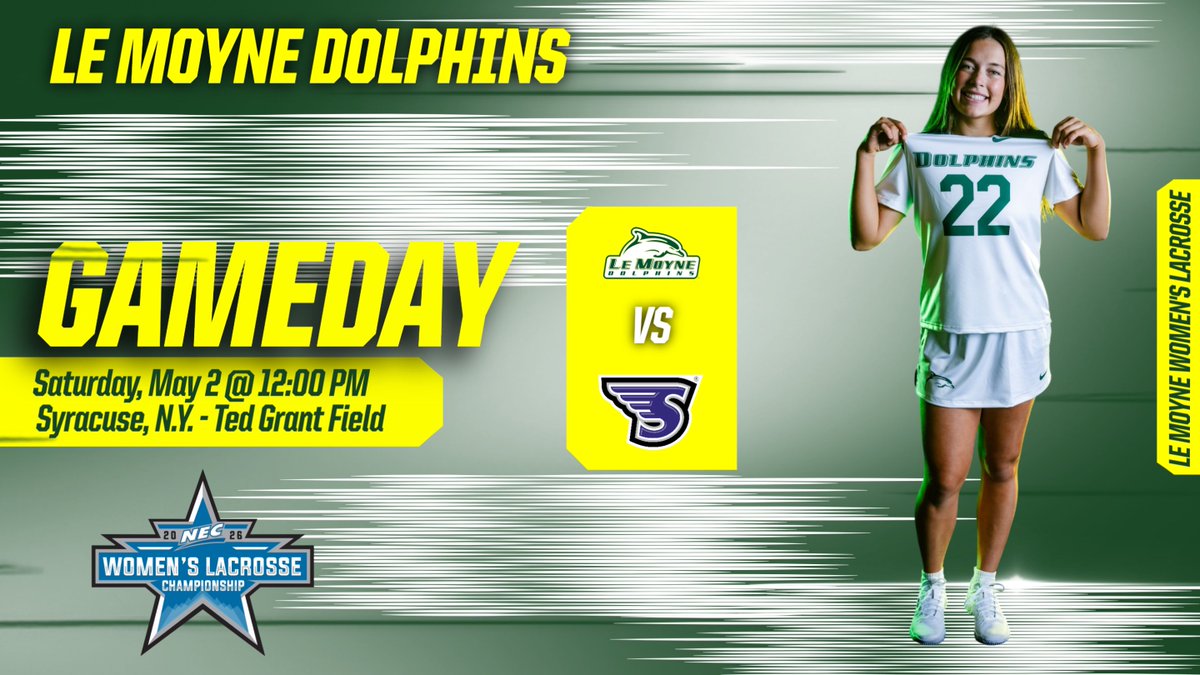 LeMoyneWLax's tweet photo. IT’S GAME DAY!! and we're playing for the NEC Championship!

🆚 Stonehill College Skyhawks
🏟️ Ted Grant Field – Syracuse, N.Y.
⏰ 12:00 PM
📺 ESPN+ (https://t.co/m2HTpbgzAA)
📊 https://t.co/J3t9sSCLwF https://t.co/Fw0vwqqvcp