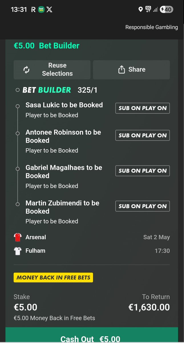 Quality78's tweet photo. @betclub 325/1 on bet365 and money back as freebet if it loses👍 https://t.co/jMUeTpT1IQ