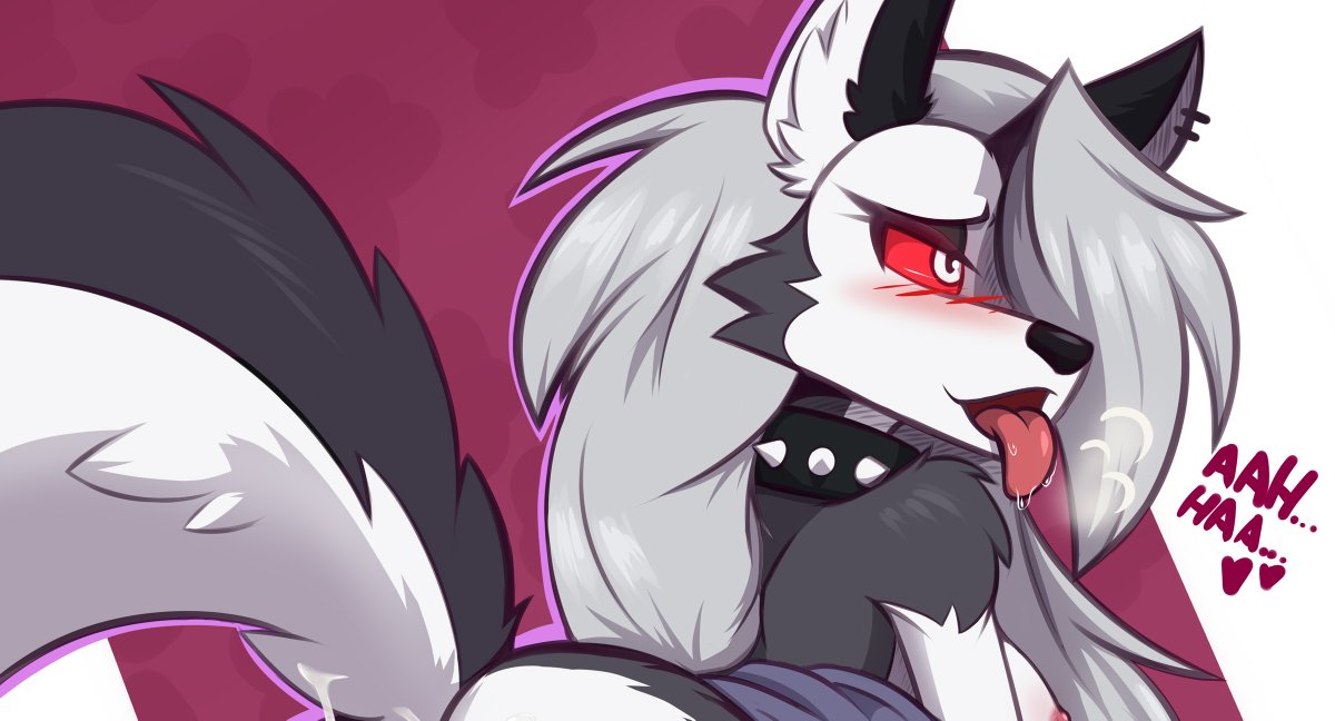 Blackliteart's tweet photo. Teaser of latest Loona pinup Alt version. Full at P and S sites. #loona #helluvaboss #rule34 #furryart https://t.co/TX2NErQnpb