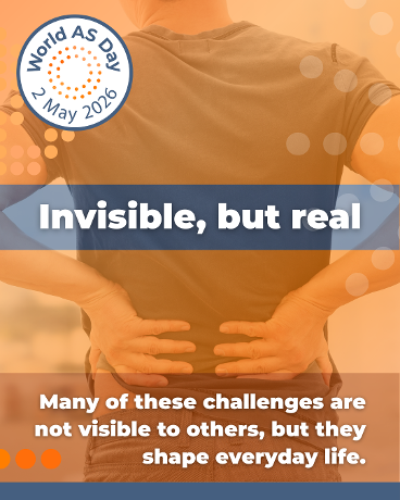 globalremission's tweet photo. It's #WorldASDay2026!

Walking with someone with axSpA means recognising that the hardest parts are often the ones you cannot see - many are invisible.

Learn more from @ASIntFed: https://t.co/0knzcTRZcb https://t.co/HQXxCmukP3