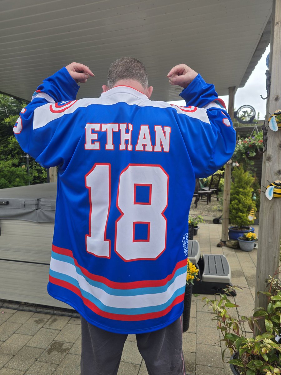 BelfastGiantsSC's tweet photo. @crosscheckuk 
Fabulous @team_mcclean Shirts arrived today
Really great quality
Thanks so much😍 https://t.co/KfyOcy0xtc