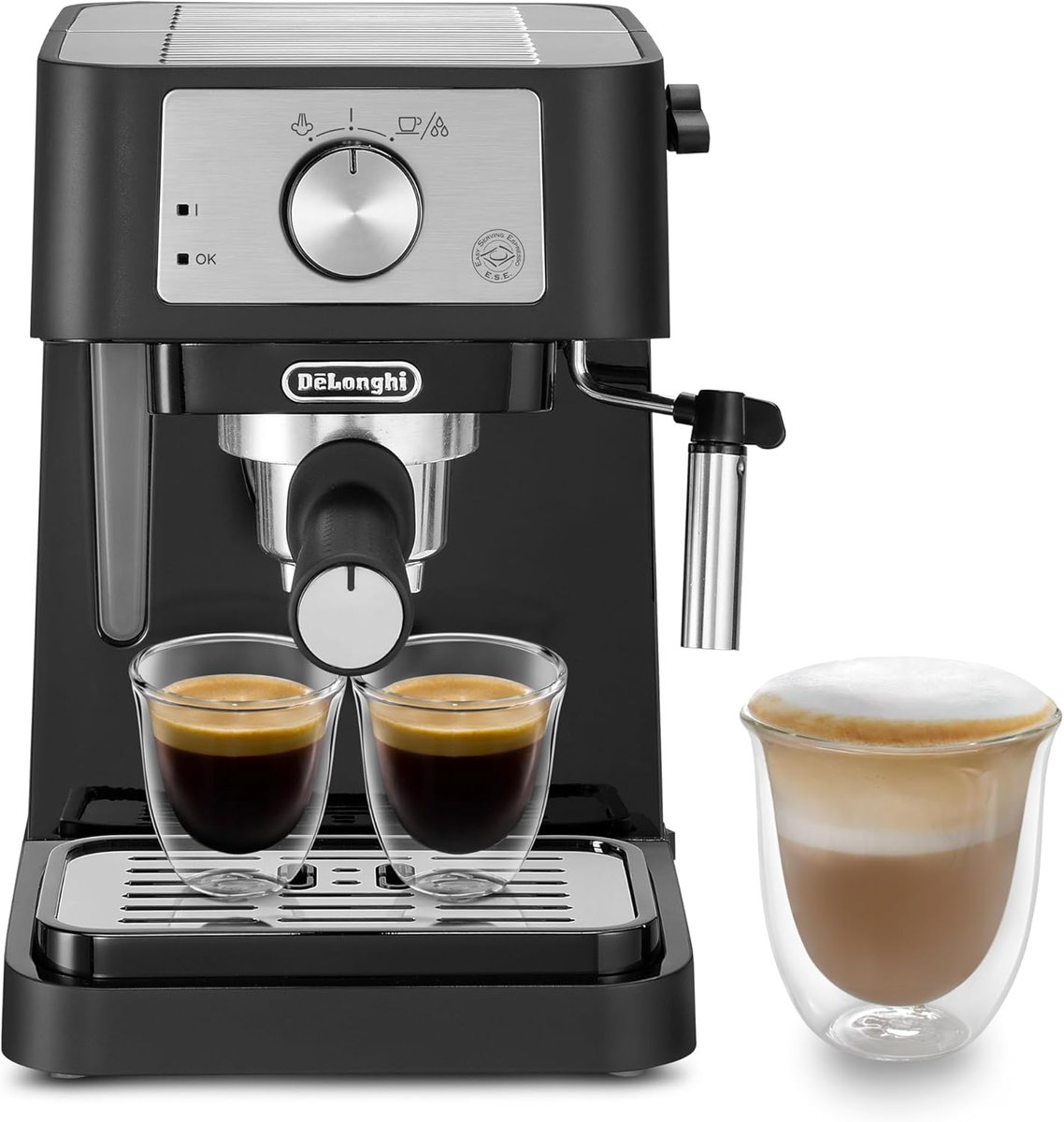 MSPT99's tweet photo. 🔥 De’Longhi Stilosa Premium EC260.BK por 96€ na Amazon ES!   Preço muito abaixo do normal 👇
🔗 https://t.co/FisVzK8ySv (link de afiliado — posso receber comissão)

✔️ 15 bar ✔️ Vaporizador manual ✔️ Compacta e elegante
Excelente opção para começar no espresso doméstico. https://t.co/kAknsyGrfY