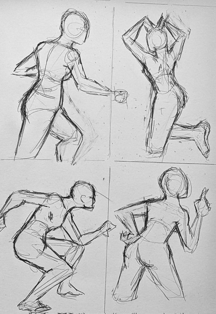 JulienWestt's tweet image. Nothing crazy today I just did some pose practice! 

#art #artmoots #sketches #doodleart #dailyart