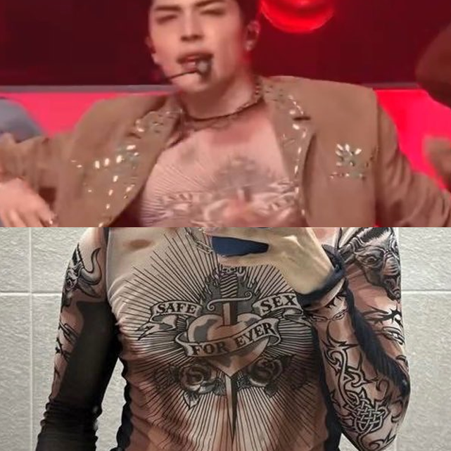npomvtt's tweet photo. Maki do &amp;TEAM viraliza por seus momentos fashion:

1. Cueca 'Suck my dick'
2. Camisa 'Safe sex forever'
3. Camisa 'Orgasm donor'
4. Moletom 'Ex-Bisexual' https://t.co/mDI2jqNC8r