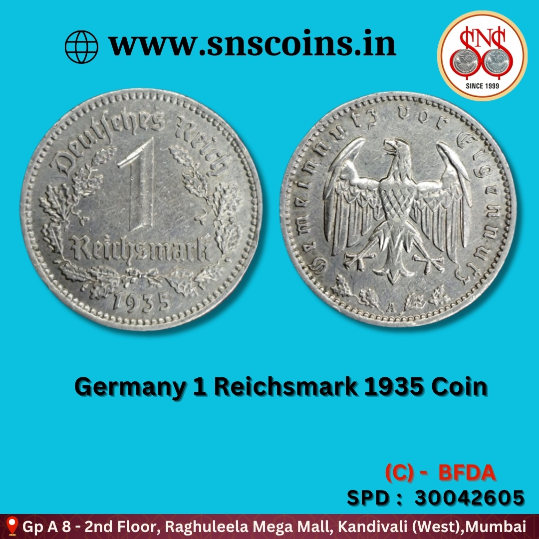 sns_coins6055's tweet image. Germany 1 Reichsmark 1935 Coin
For online purchase visit
👇
snscoins.in / snscoins.online
#numismatist #coincollecting #collection #SNSCoins #Numismatics IndianCoins coin snscoins