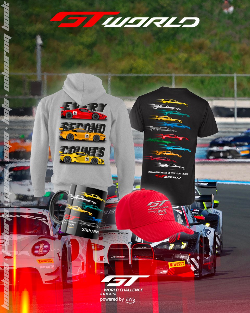 GTWorldChEu's tweet image. Get the 2026 GT World look now! 😍

Head to our bio and shop the extensive 2026 range now!

#GTWorld | #GT3 #Motorsport